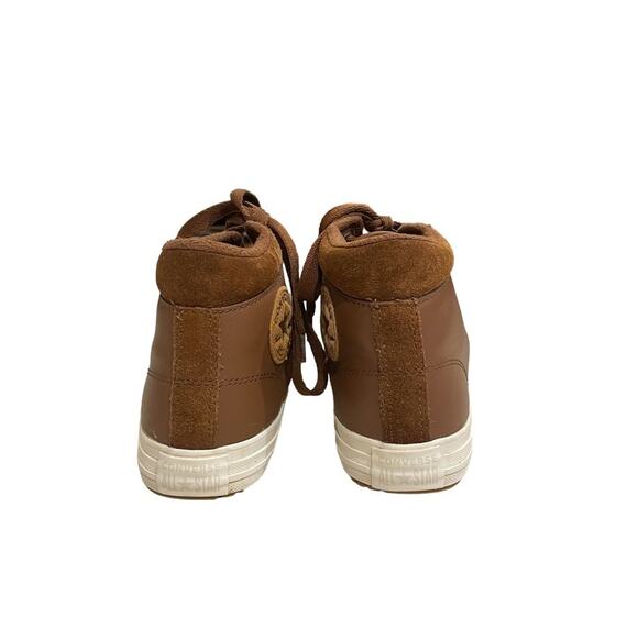 CONVERSE CHUCK TAYLOR ALL STAR SNEAKER BOOTS CHESTNUT BROWN LEATHER UNISEX - Picture 2 of 7